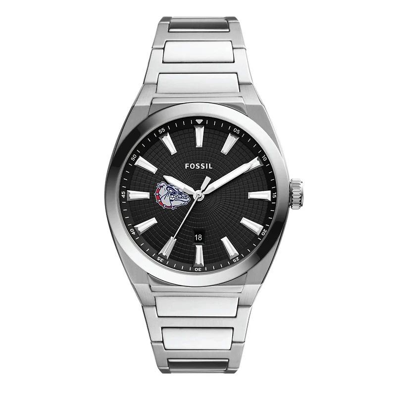 Men's Fossil Gonzaga Bulldogs Everett Stainless Steel Watch