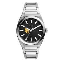 Men's Fossil Baylor Bears Everett Stainless Steel Watch
