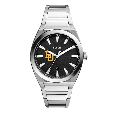 Men's Fossil Baylor Bears Everett Stainless Steel Watch