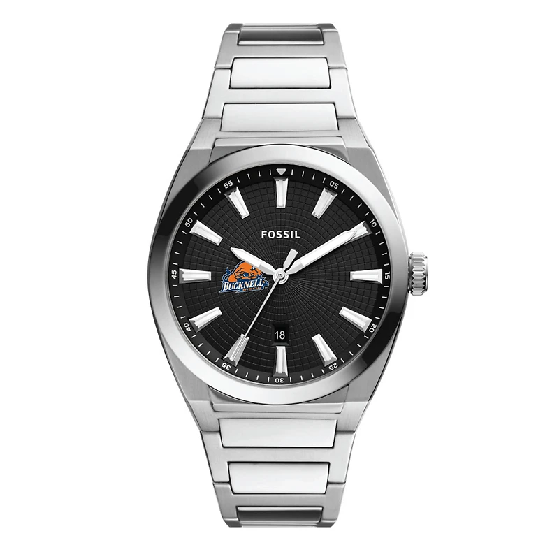 Men's Fossil Bucknell Bison Everett Stainless Steel Watch