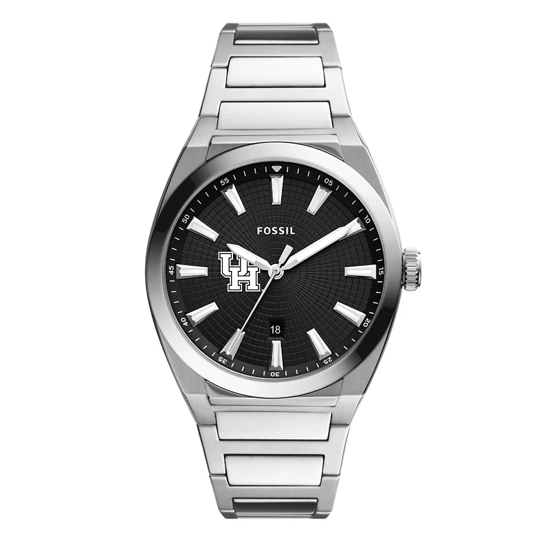 Men's Fossil Houston Cougars Everett Stainless Steel Watch