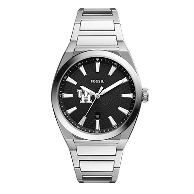 Men's Fossil Houston Cougars Everett Stainless Steel Watch