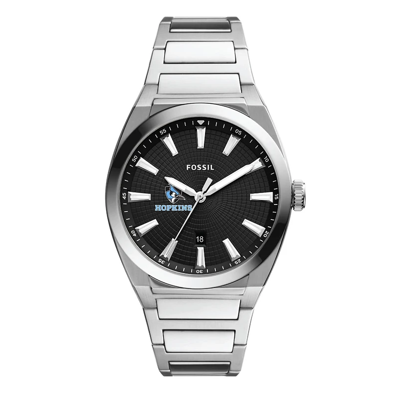 Men's Fossil Johns Hopkins Blue Jays Everett Stainless Steel Watch