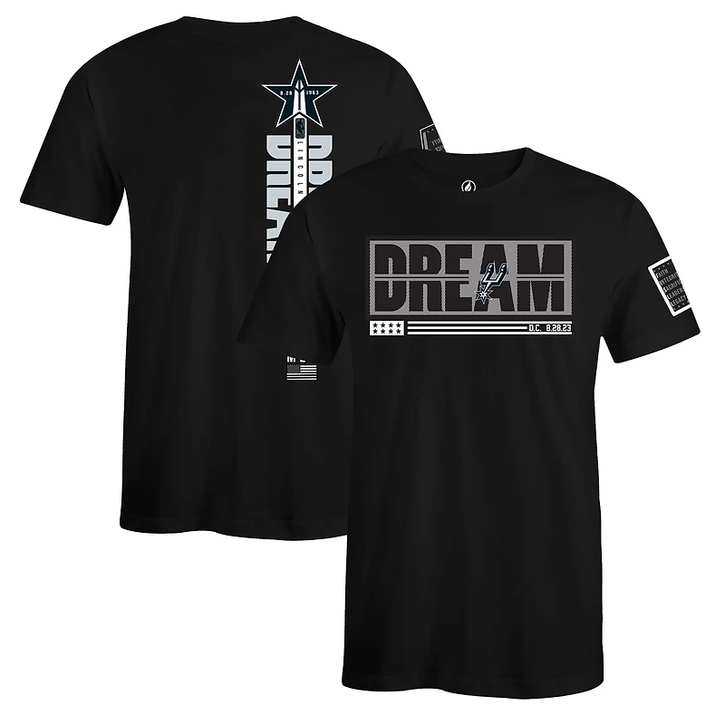 Unisex FISLL x Black History Collection  Black San Antonio Spurs T-Shirt