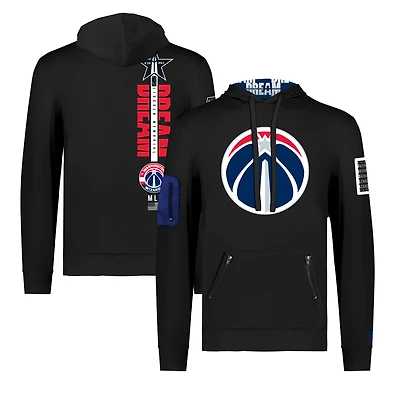 Unisex FISLL x Black History Collection  Black Washington Wizards Pullover Hoodie