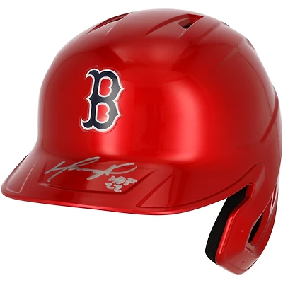 David Ortiz Boston Red Sox Autographed Alternate Chrome Rawlings Mach Pro Replica Batting Helmet with "HOF 22" Inscription - Fanatics Exclusive