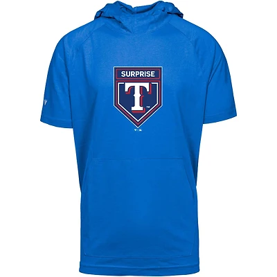 Men's Levelwear Royal Texas Rangers 2024 Spring Training Raglan Short Sleeve Phase Hoodie