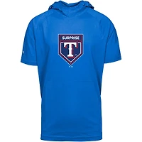 Men's Levelwear Royal Texas Rangers 2024 Spring Training Raglan Short Sleeve Phase Hoodie