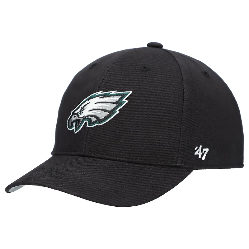 Toddler '47 Black Philadelphia Eagles Basic MVP Adjustable Hat