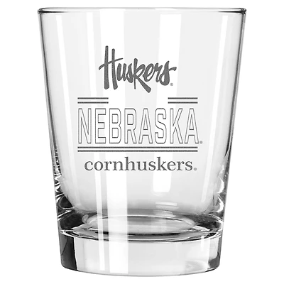 The Memory Company Nebraska Huskers 15oz. Double Old Fashioned Glass