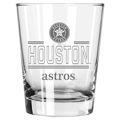 The Memory Company Houston Astros 15oz. Double Old Fashioned Glass