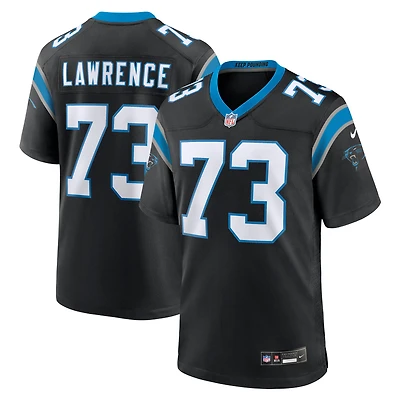 Men's Nike Rashard Lawrence  Black Carolina Panthers  Game Jersey
