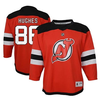 Toddler Jack Hughes Red New Jersey Devils Home Replica Player Jersey