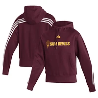Women's adidas Maroon Arizona State Sun Devils  Fashion AEROREADY Pullover Hoodie