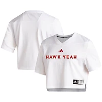 Women's adidas White ULM Warhawks Crop Jersey