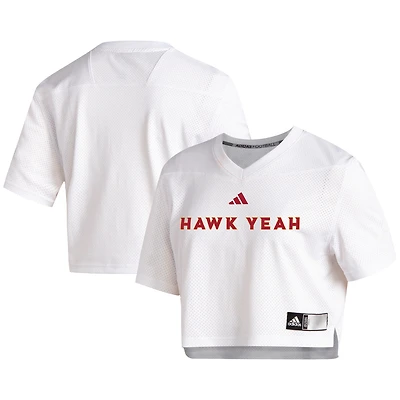 Women's adidas White ULM Warhawks Crop Jersey