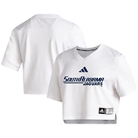 Women's adidas White South Alabama Jaguars Crop Jersey