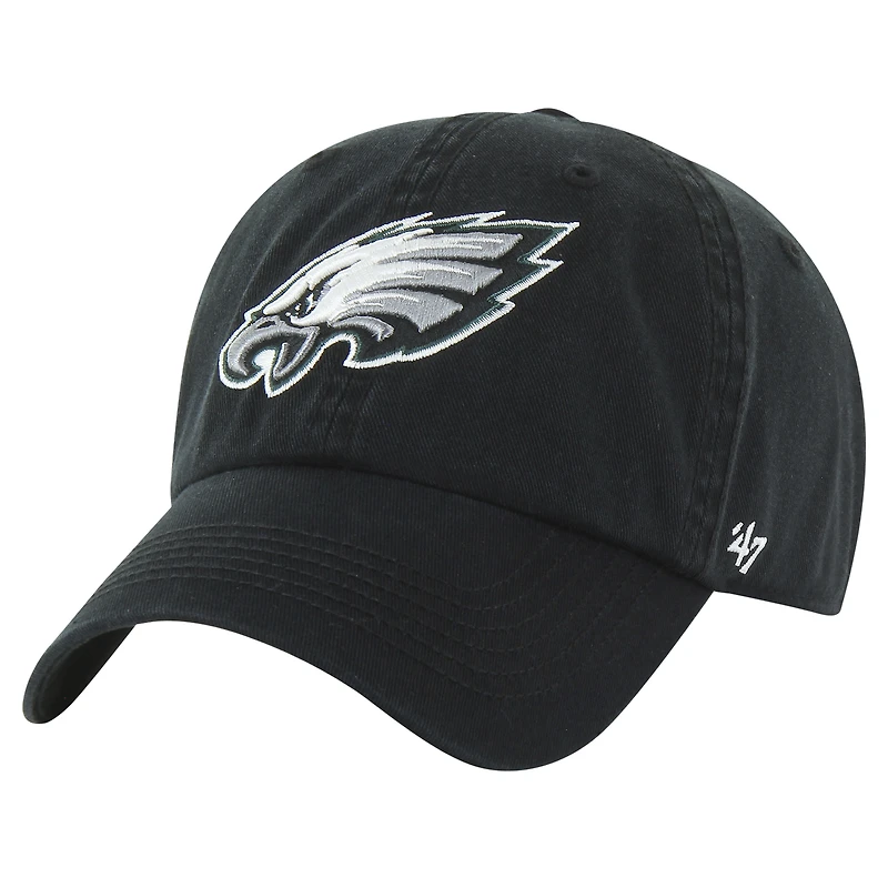Men's '47 Black Philadelphia Eagles Classic Franchise Fitted Hat