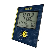 Keyscaper Indiana Pacers Cross Hatch Personalized Digital Desk Clock