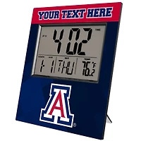 Keyscaper Arizona Wildcats Color Block Personalized Digital Desk Clock