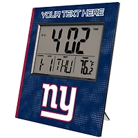 Keyscaper New York Giants Cross Hatch Personalized Digital Desk Clock