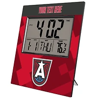 Keyscaper Atlanta Dream Color Block Personalized Digital Desk Clock