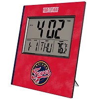 Keyscaper Indiana Fever Cross Hatch Personalized Digital Desk Clock