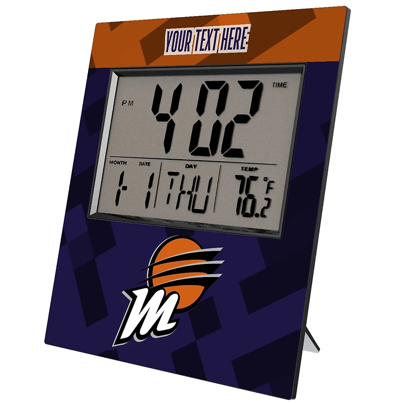 Keyscaper Phoenix Mercury Color Block Personalized Digital Desk Clock
