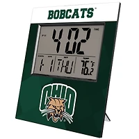 Keyscaper Ohio Bobcats Color Block Digital Desk Clock