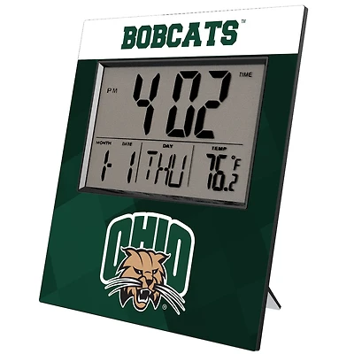 Keyscaper Ohio Bobcats Color Block Digital Desk Clock