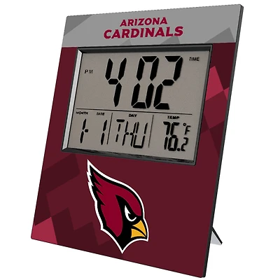 Keyscaper Arizona Cardinals Color Block Digital Desk Clock