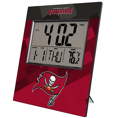 Keyscaper Tampa Bay Buccaneers Color Block Digital Desk Clock