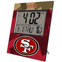 Keyscaper San Francisco 49ers Color Block Digital Desk Clock