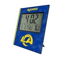 Keyscaper Los Angeles Rams Cross Hatch Digital Desk Clock