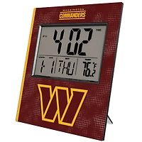 Keyscaper Washington Commanders Cross Hatch Digital Desk Clock