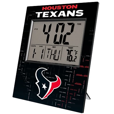 Keyscaper Houston Texans Quadtile Digital Desk Clock