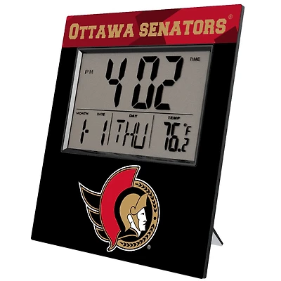 Keyscaper Ottawa Senators Color Block Digital Desk Clock