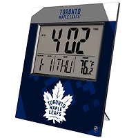 Keyscaper Toronto Maple Leafs Color Block Digital Desk Clock