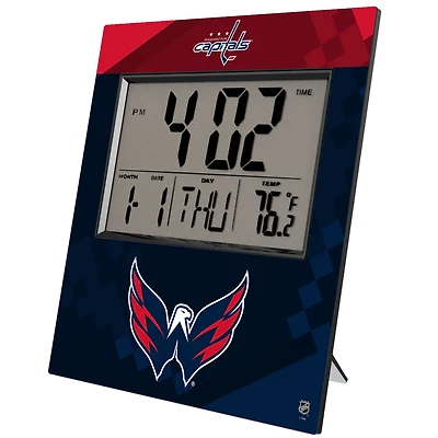 Keyscaper Washington Capitals Color Block Digital Desk Clock