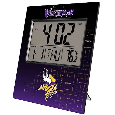 Keyscaper Minnesota Vikings Quadtile Digital Desk Clock
