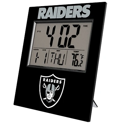 Keyscaper Las Vegas Raiders Quadtile Digital Desk Clock