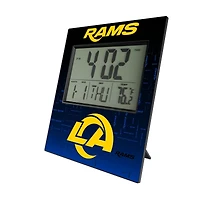 Keyscaper Los Angeles Rams Quadtile Digital Desk Clock