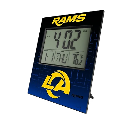 Keyscaper Los Angeles Rams Quadtile Digital Desk Clock