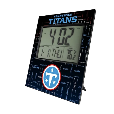 Keyscaper Tennessee Titans Quadtile Digital Desk Clock