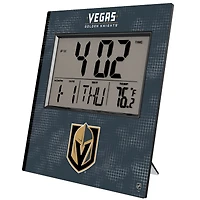 Keyscaper Vegas Golden Knights Cross Hatch Digital Desk Clock
