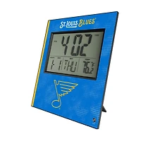 Keyscaper St. Louis Blues Cross Hatch Digital Desk Clock