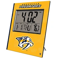 Keyscaper Nashville Predators Cross Hatch Digital Desk Clock