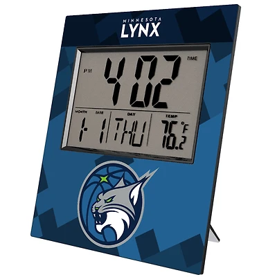 Keyscaper Minnesota Lynx Color Block Digital Desk Clock