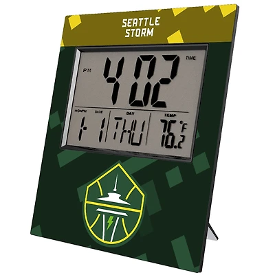 Keyscaper Seattle Storm Color Block Digital Desk Clock