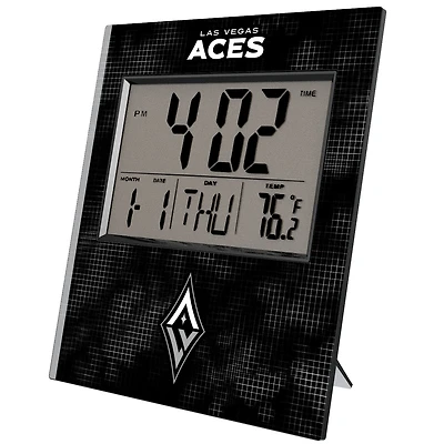 Keyscaper Las Vegas Aces Cross Hatch Digital Desk Clock